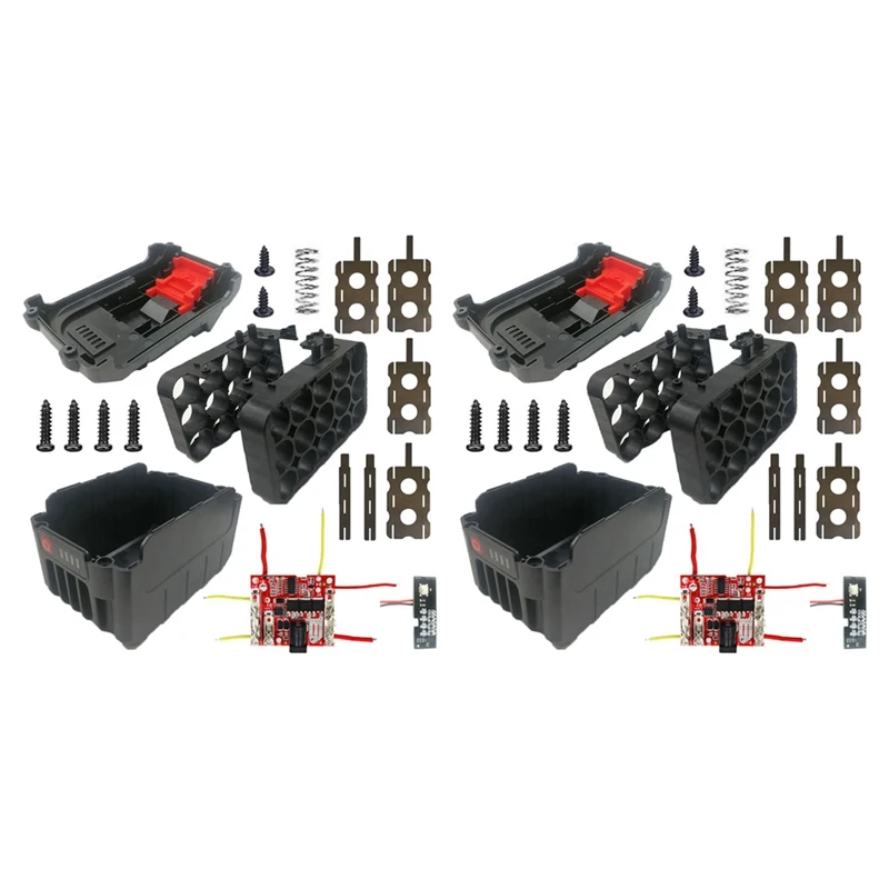 

2X Li- Battery Case Circuit Board PCB For Lomvum Zhipu Hongsong Jingmi No Original 18V 15 Hole