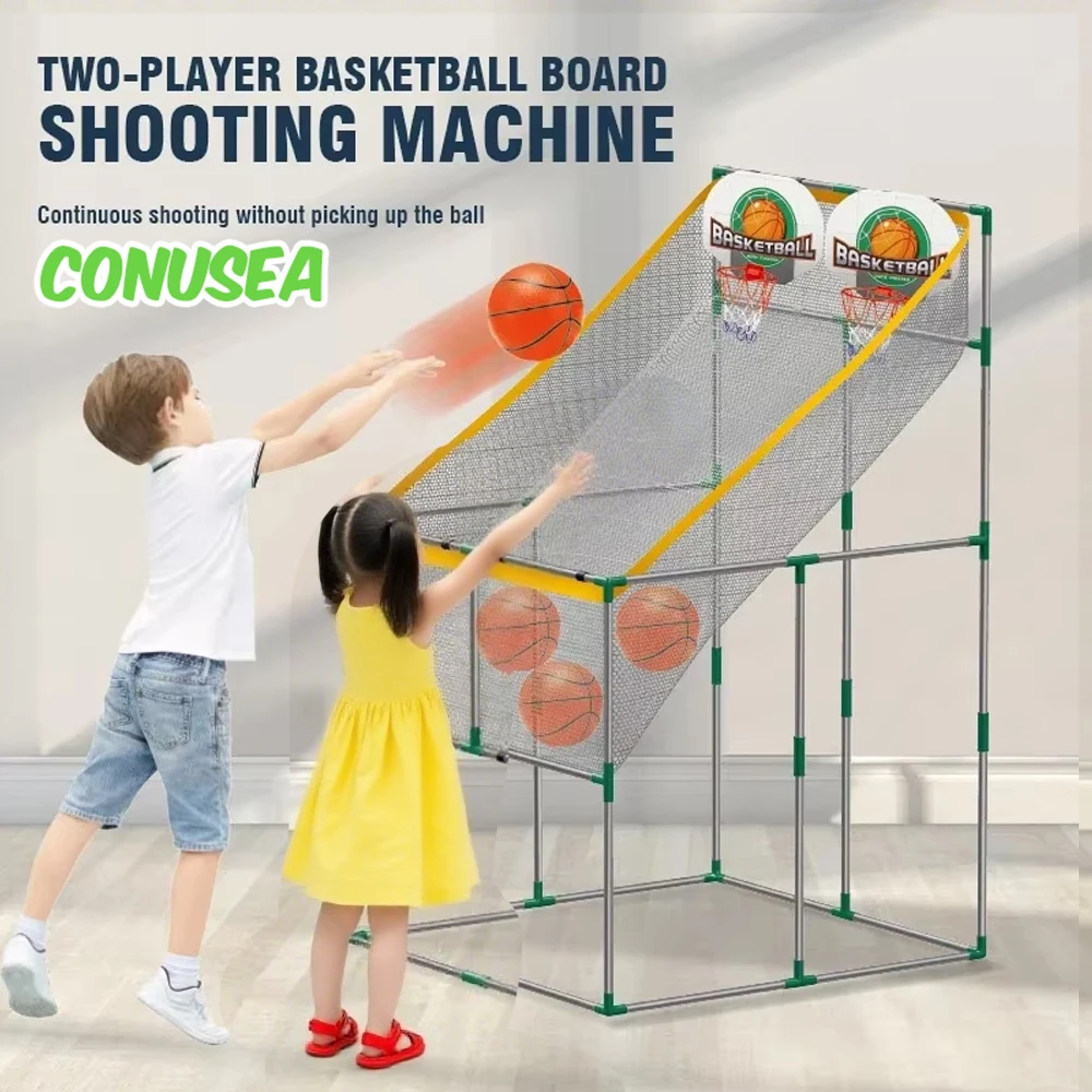

Large Dual Basketball Hoop Games for Children Shooting Toys Indoor Sports Two Player Board Training for Kids Adults Player Boys