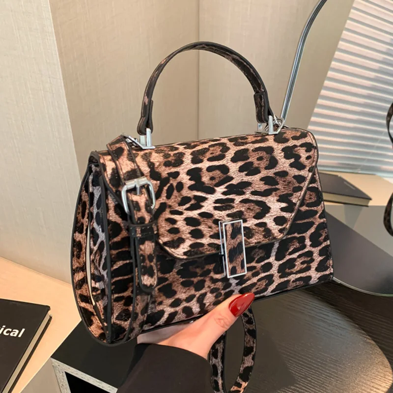 2024 New Fashion Leopard Print Shoulder Bags For Women High Quality Pu Leather Crossbody Bag Designer Luxury Handbags 3 Colors