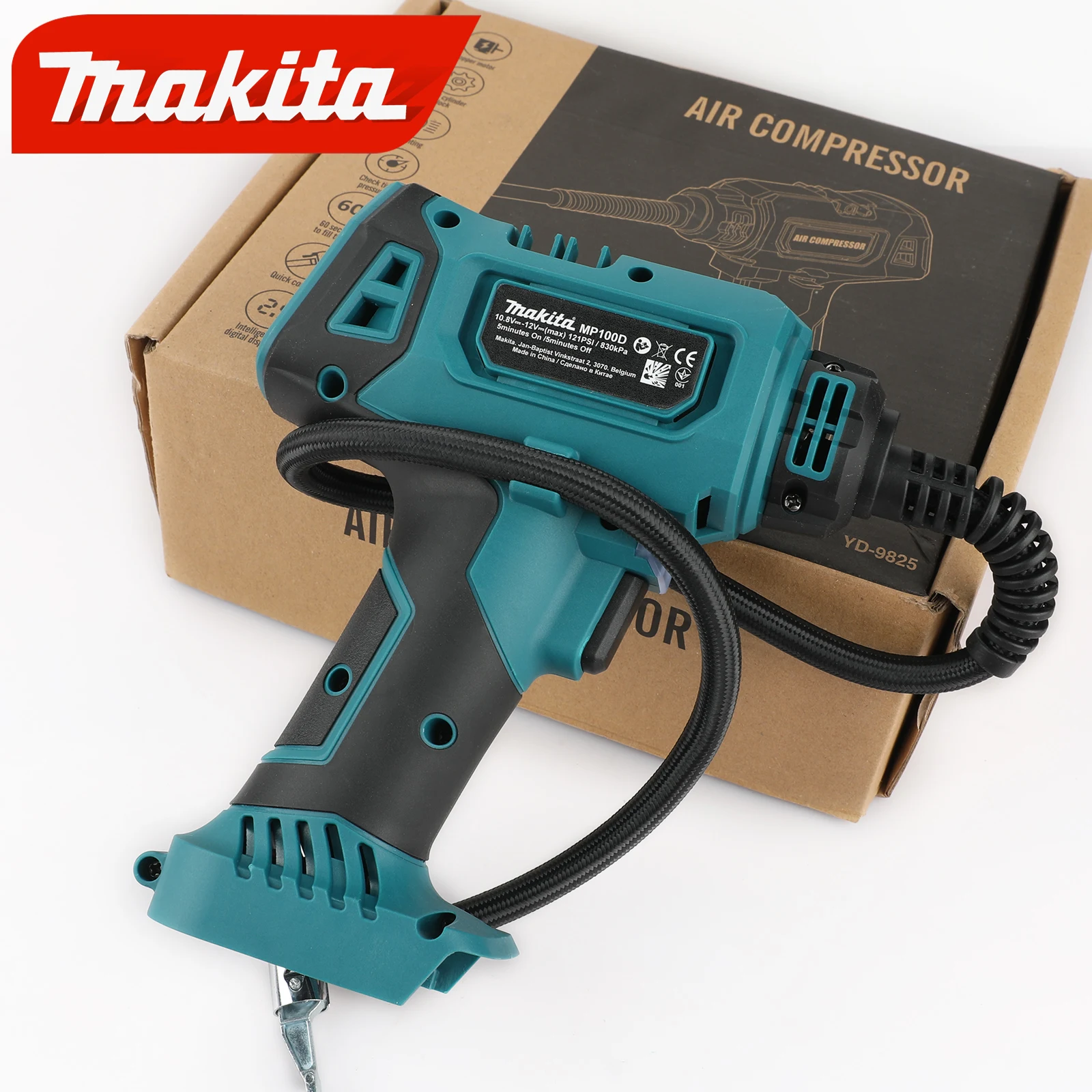 Makita DYS60 Automatic Cordless Inflator Electric Air Pump Car Tire Handheld Pump Inflator For Makita 18V Battery(No Battery)