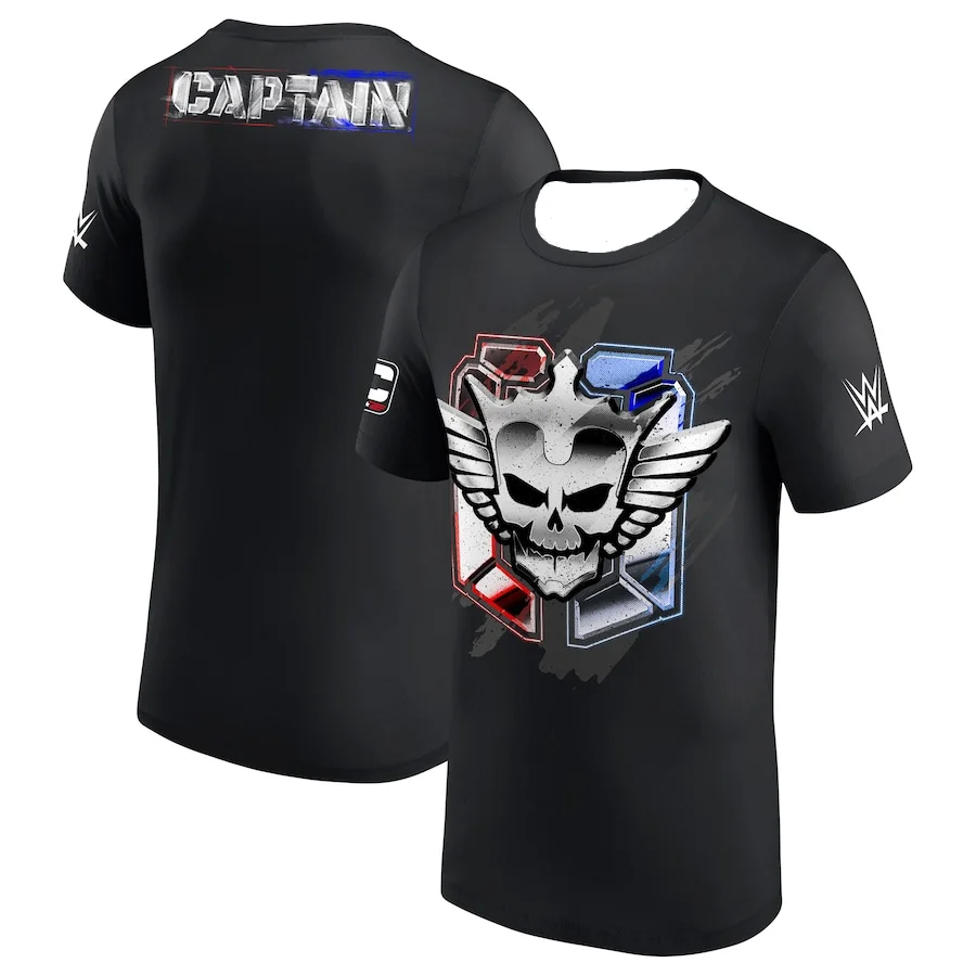 

Мужская летняя одежда WWE Cody Rhodes, футболка со значком капитана, футболка из джерси для боевого футбола, быстросохнущие футболки впитывающие пот, мото