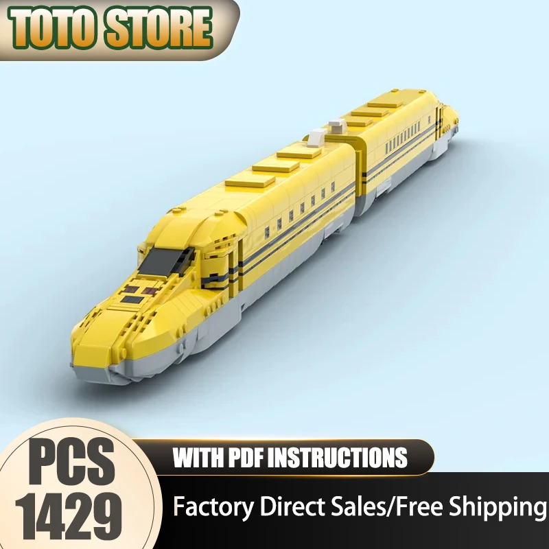 

Moc Building Blocks Dr. Yellow (923 Class) Train Model Technology Bricks Assembly Holiday Construstion Gifts Urban Car Model Toy