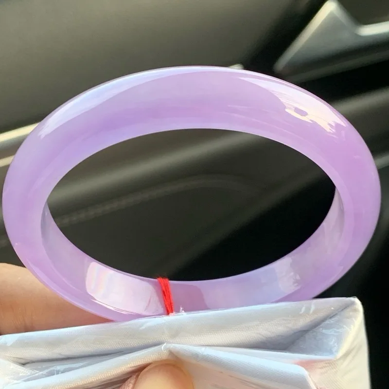 Jewelry Violet Jade Type Old Mine Spring Color Genuine Circle Ice Waxy Purple Bracelet
