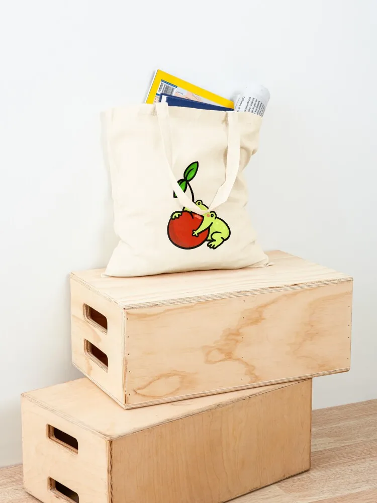 Cherry Frog Tote Bag shoping bag Canvas stote bag Women's sacs de shopping