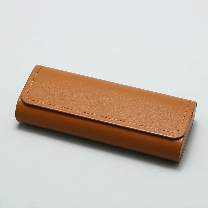 Rectangular Pu Leather Handmade Hard Shell Glasses Case Anti-Stress Glasses Storage Box