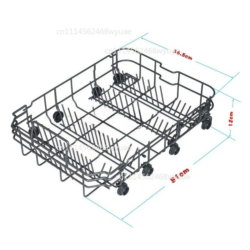 Dishwasher Lower Pull Out Basket For WQP8-7602 10-Set Dishwasher Replacement Storage Rack Kitchen Appliance Spare Accessories