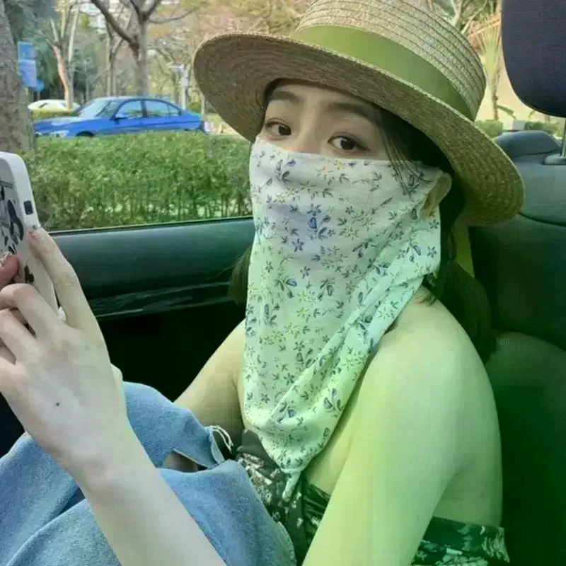 꽃무늬 여름 자외선 차단 마스크 풀페이스 여성용 얇은  - Kids Face Mask 리뷰 및 가격