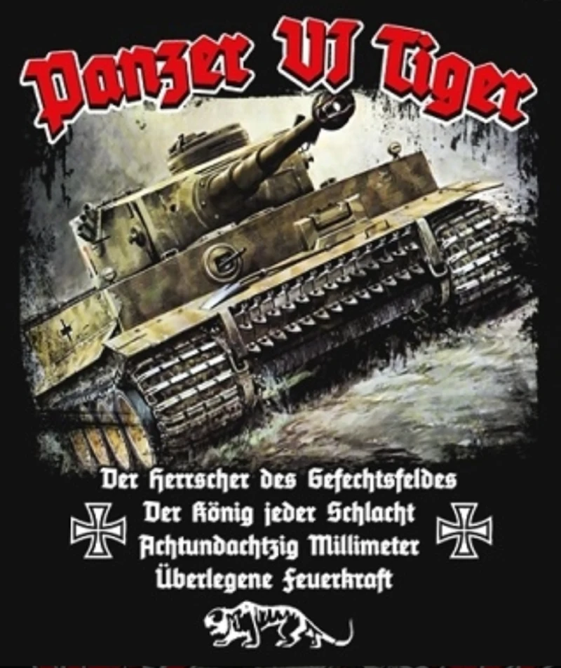 Wehrmacht Panzer VI Tiger Tank T-Shirt. Summer Cotton Short Sleeve O-Neck Mens T Shirt New S-3XL