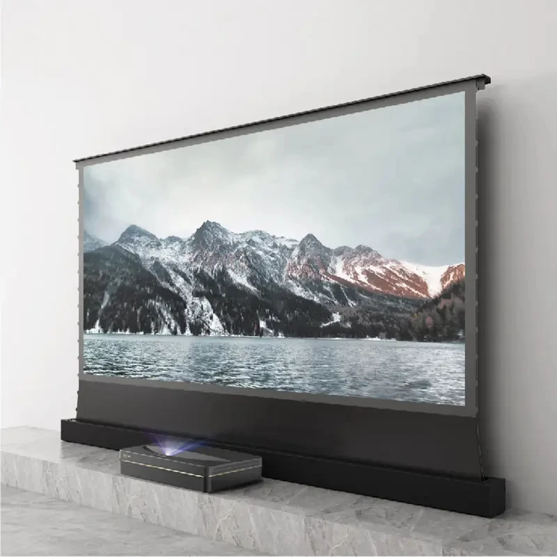 120 インチ ALR UST 4K T プリズム電動床昇降プロジェクタースクリーン