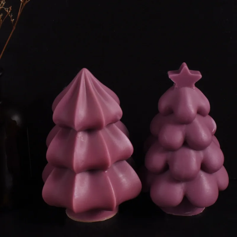 New Christmas Tree Candle Mould XINGX Cream Ice Festival Ornaments diy Candle Silicone Mold