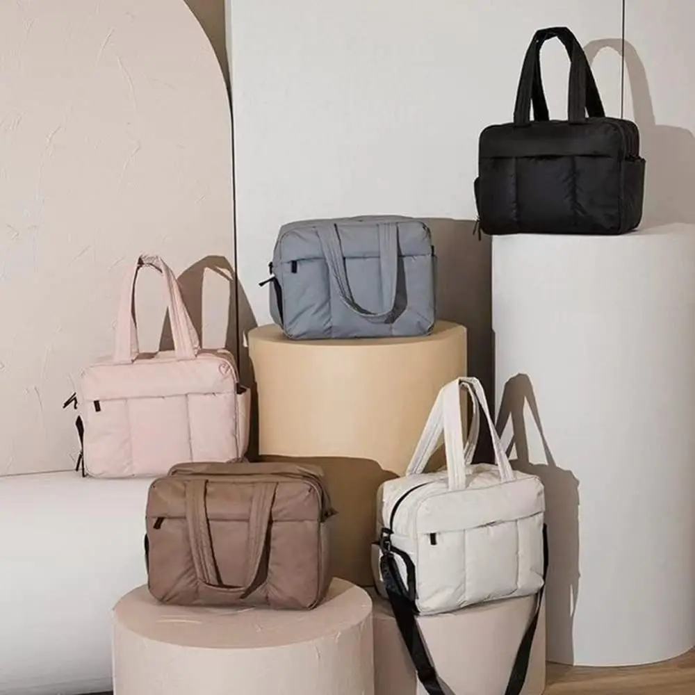 

Портативная нейлоновая дорожная сумка-дафл, стеганая сумка для выходных, сумка для ночевки, большая вместимость с отделением для обуви, дорожная сумка, женская сумка.