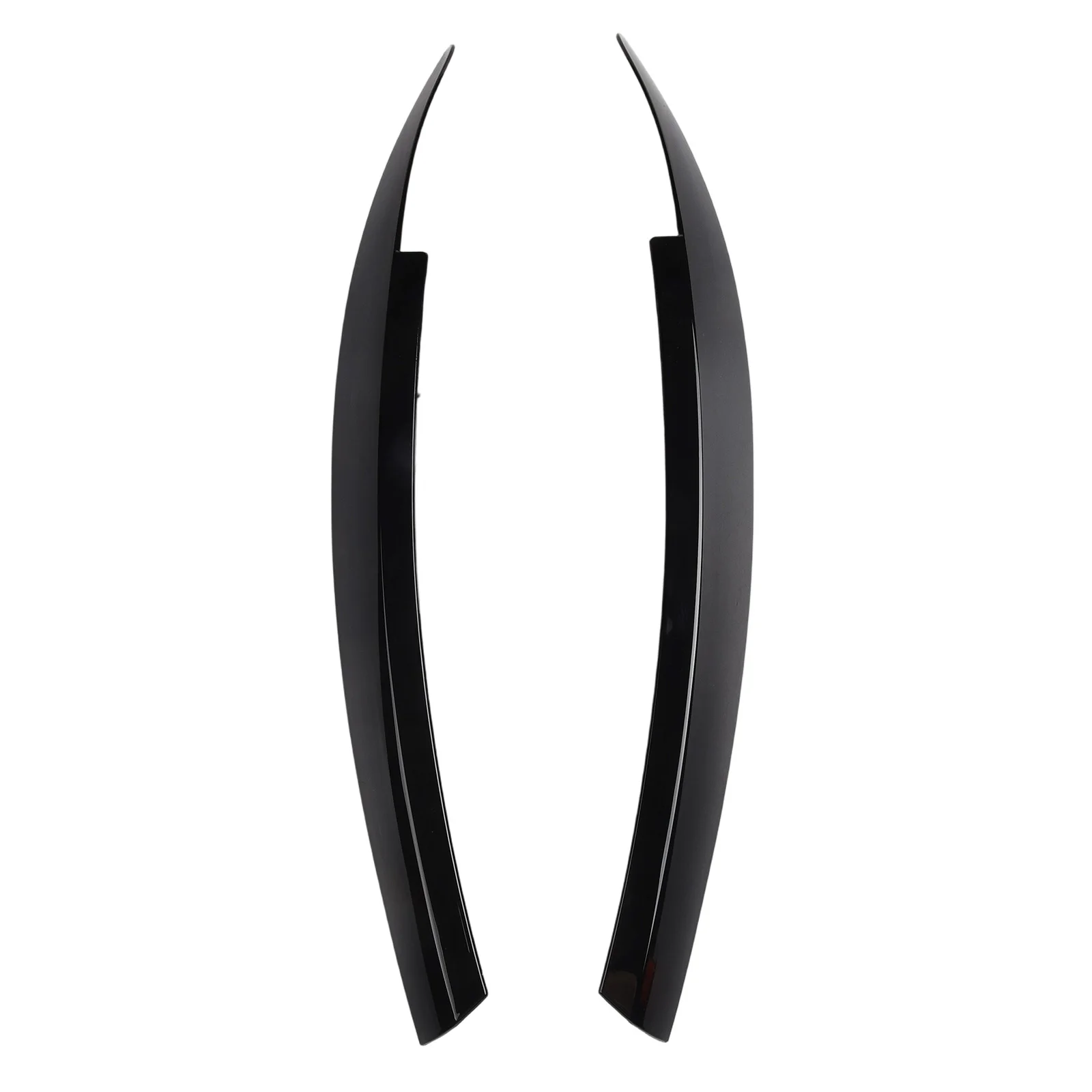 

For Scirocco 09-17 Eyebrow Trim Headlight Eyelid Glossy Black 2pcs Accessories Carbon Fiber Cover Trim Pair Parts