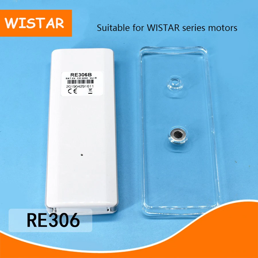 WISTAR electric curtain automatic opening and closing roller shutter 433MHZ dual control remote control RE306