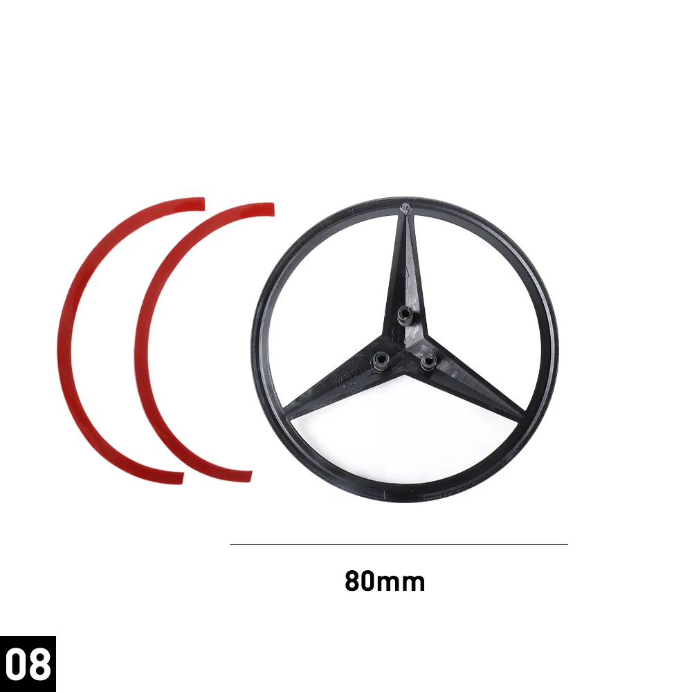 80MM Car Rear Trunk Decal Trunk Emblem Sticker Replacement  Accessories For Mercedes Benz A Class W177 / Part Code A1778170100