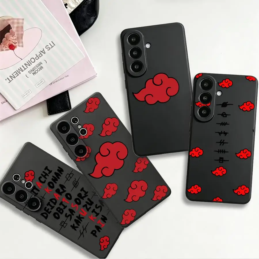 N-arutos-Akatsukis-Cloud Handyhülle für Samsung Galaxy S26 Ultra S25 Plus S23 S20 Note 20 8 9 10 S10 S9 S24 S21 FE S26+