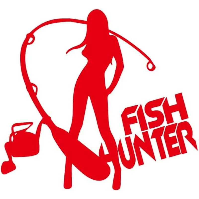 Fishing Vinyl Car Sticker, Waterproof Decal for Desk, Bookshelf, Fridge, Mug, Laptop, Cup, Window, Smooth Surfaces