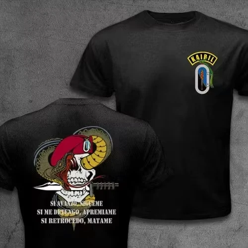 

Новая футболка с логотипом Kaibier спецназа Гватемалана Land J летом 2025 года для любителей милитари.