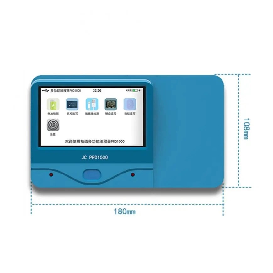 JC PRO1000S Multifunktionaler IPhoneChip-Programmierer für Batterietester / Datenkabelerkennung / Kopfhörerkennung und NAND / EE