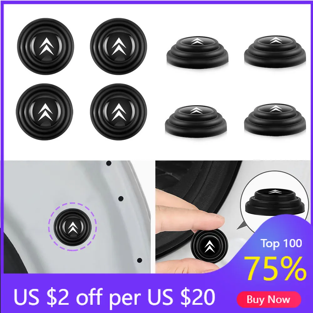 

Наклейка на автомобиль 2026 года, 4/8/12/20 шт., силиконовый противоударный коврик на дверь автомобиля, буферная прокладка-накладка для Citroen C3 Berlingo