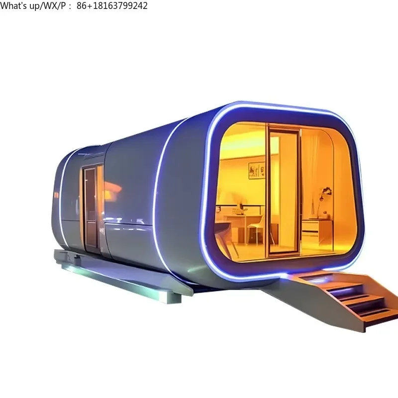 

Wholesale Lu xury Smart Space Cap sule House Camping Vacation Tiny Hotel Prefab Cap sule House