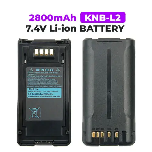 Batería de iones de litio para walkie-talkie Kenwood VP6430, paquete de KNB-L2 de 7,4 V, 2800mAh, TK-5320