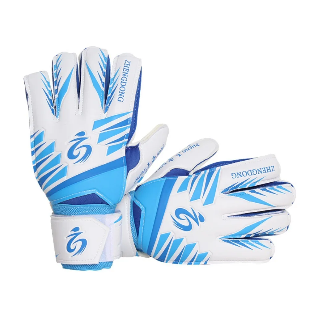 1 Pair of Wear-resistant Football Gloves Anti-slip Thick Latex Goalkeeper Training Gloves Excellent Non-Slip Goalkeeper Gloves