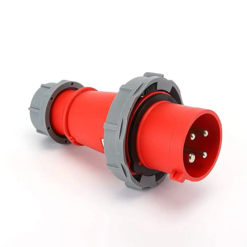 IEC60309 Waterproof CEE Industrial Connector Plug 4Pin 32A 380V-415V 3P+E IP67