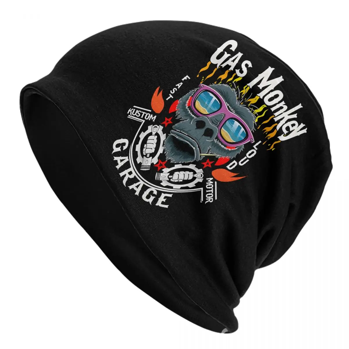 Gas Monkey Fashion Hats Garage Gas Monkey Garage Thin Hat Bonnet Special Skullies Beanies Caps Men Women's Earmuffs