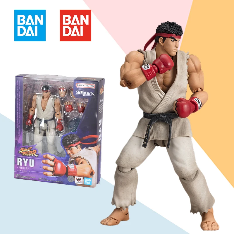 

In Stock Bandai SHF S.H.Figurats SRTEET FIGHTER RYU Anime Action Figure Finished Model Kit Toy Gift for Kids