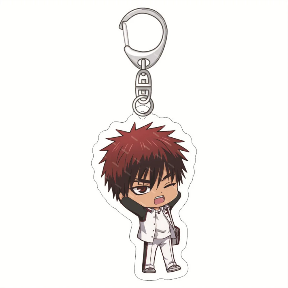 Cute Anime Kuroko's Basketball Last Game Keychain Cartoon Characters Acrylic Pendant Keyring Jewelry firend Toy Gift