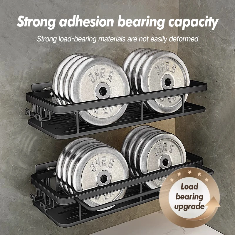 Bathroom Storage Rack Stainless Steel Anti Rust Storage Shower Rack Suction Cup Storage Rack Household Storage Appliances