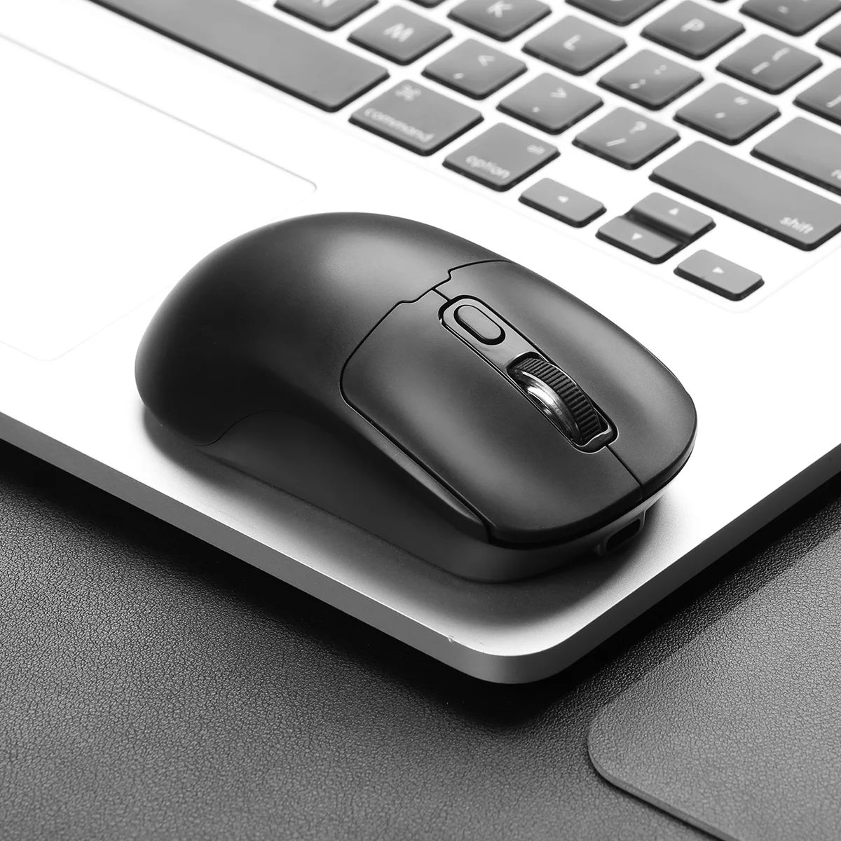 Rato sem fios recarregável com tecnologia 2.4G e Bluetooth, modo duplo, DPI ajustável, clique silencioso, rato portátil para portátil e PC, disponível