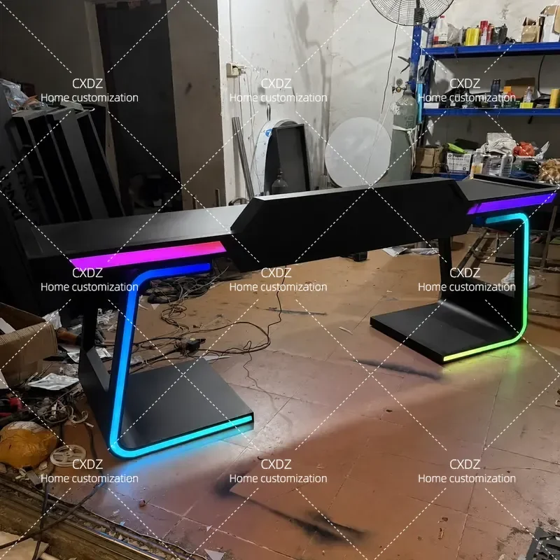Luminous DJ Table Voice Activated Sound Control Light Up Stage Stand for Nightclub Bar Party Performance Equipment