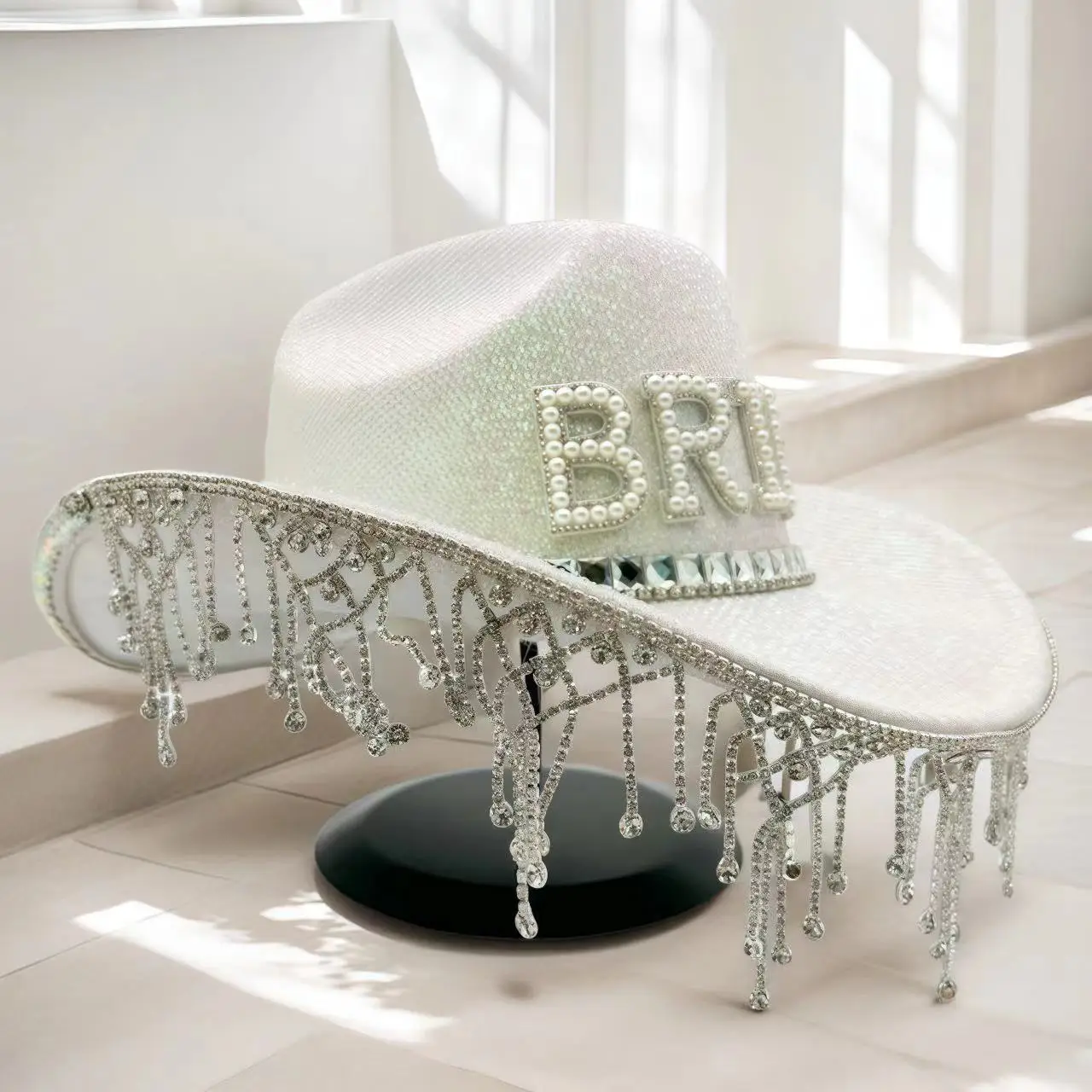 HongLuan Glitterkostuumhoed Volwassene & Cowboyhoeden Strass voor dames, Cowboy Cosplay Vrouwelijke accessoires & Cowgirl Cap