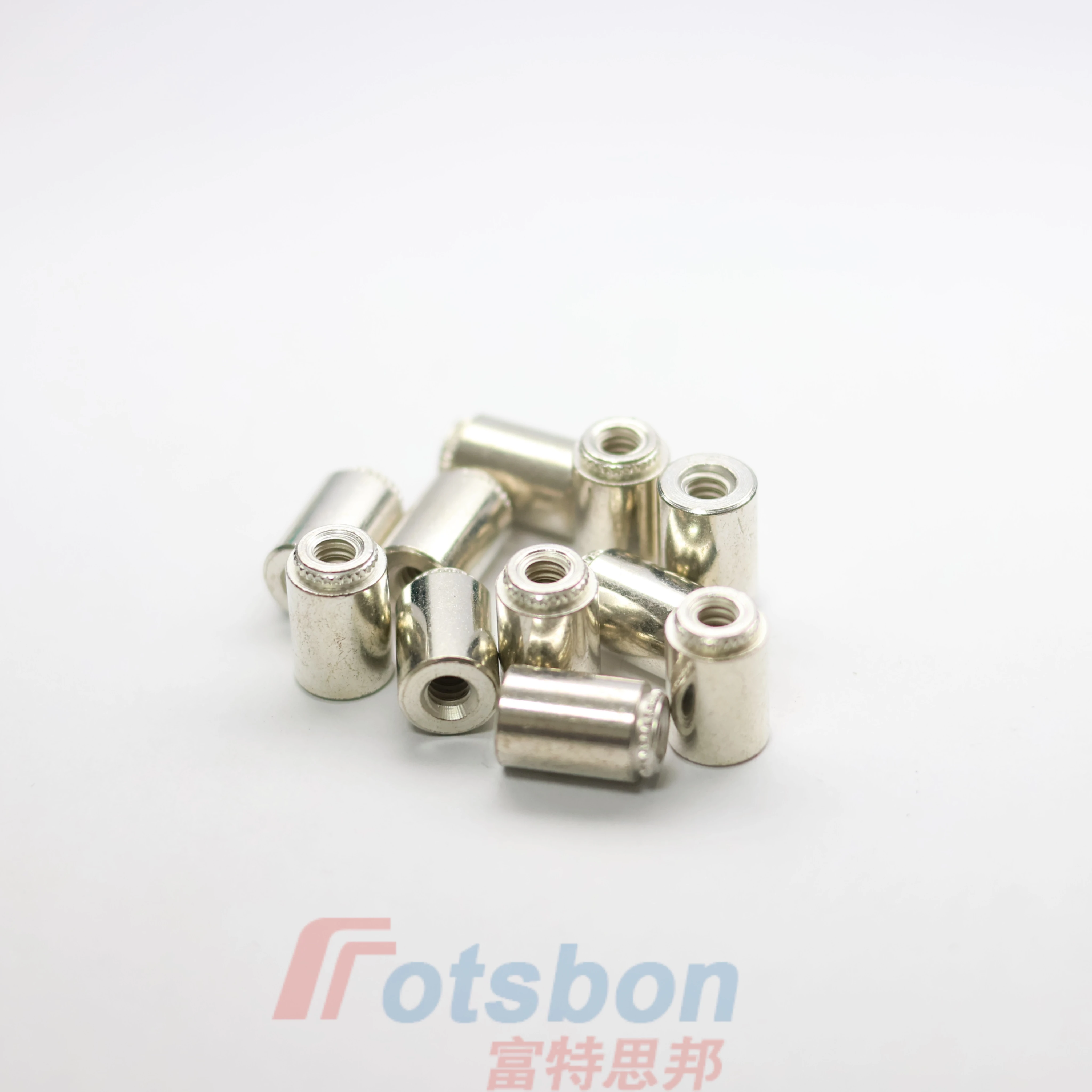 KFE-4.2-3/4/6/8/10/12/14/16 Broaching Standoffs Carbon Steel Tin Plating Extruded Nut Post Press Riveted Stud 1000Pcs