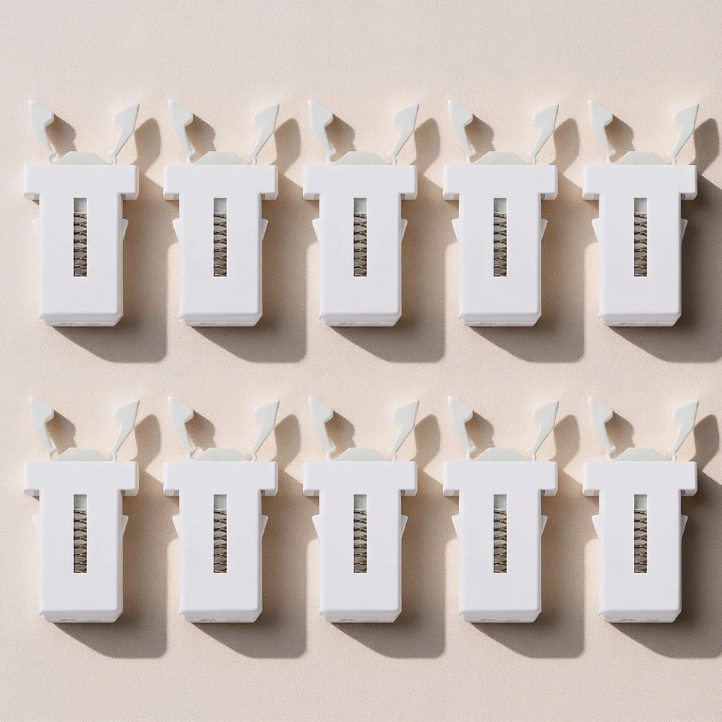 

10Pcs Universal Press-Type Buckle for Trash Can Heavy-Duty Plastic Garbage Can Lock Replacement Buckles for Broken Lids Home