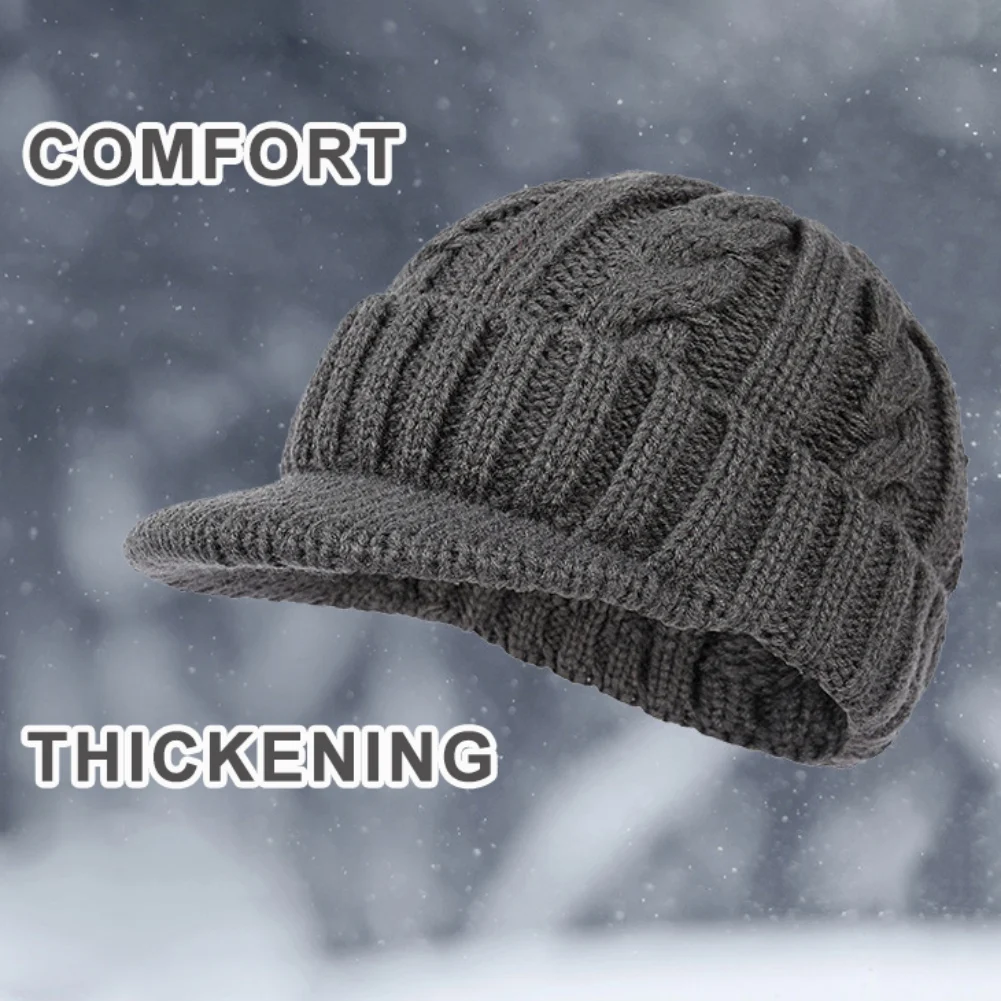 Men's Women's Warm Duck Tongue Hat Winter Cold Prevention Ear Protection Wool Beanies Warm Hat