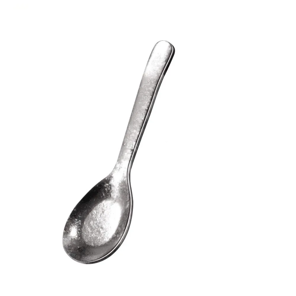 

Rainbow Titanium Soup Spoon Mildew-proof Thicken Dining Spoon Comfortable Grip Corrosion-resistant Dessert Spoon Home Dining