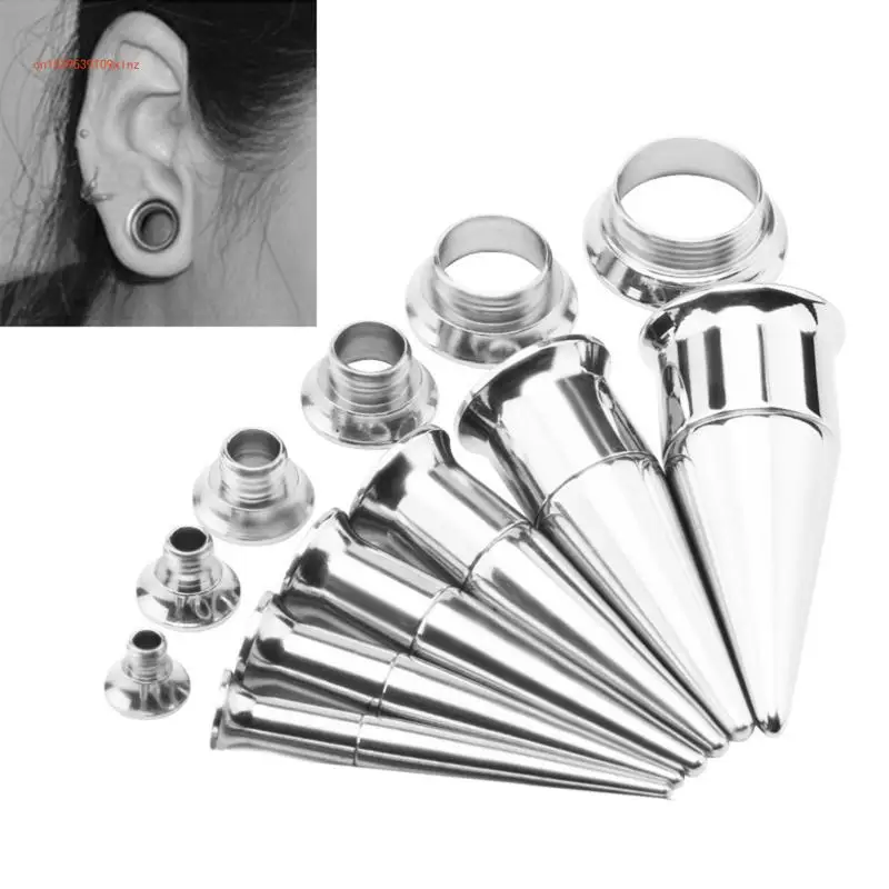 

6Pieces Plug Taper Insertion Pin for Ear Tongue Stretcher Piercing Stretching