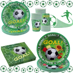 Football Theme Party Decoration for Boys Birthday Football Tableware Football Birthday Party Baby Shower Decor Soccer Supplies