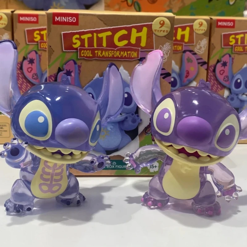 Oryginalna figurka Stitch Cool Transformation Series Blind Box Action Figure Cute Anime Ornament Surprise Mystery Box Kid Customized Gift