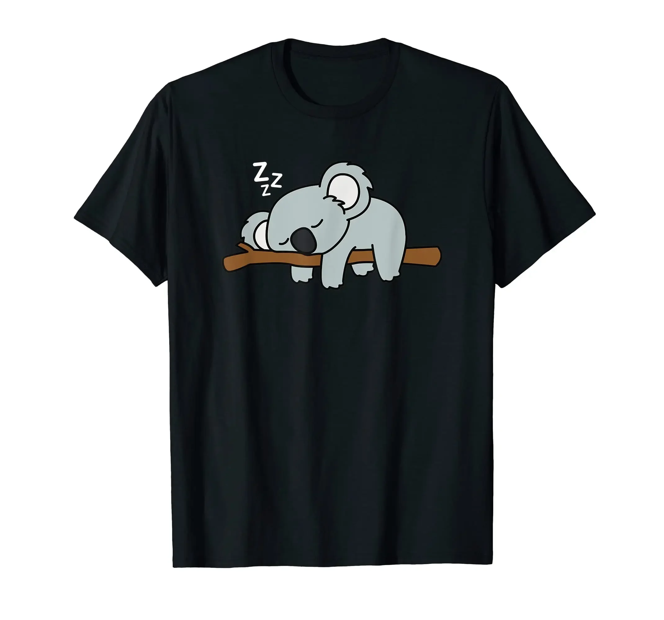 100% algodón Adorable Animal australiano cansado durmiendo lindo oso Koala camiseta hombres mujeres camisetas UNISEX tamaño S-6XL