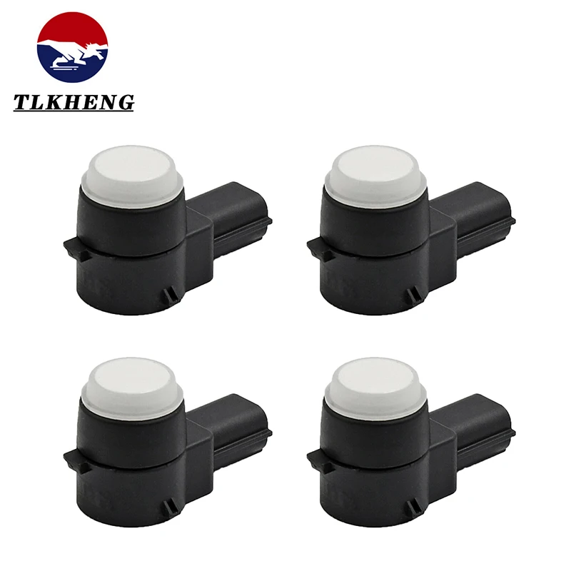 

4PCS PDC Parking Sensor Reverse Radar Assistance Bumper White For CHRYSLER TOWN COUNTRY DODGE 1EW63KW3AA