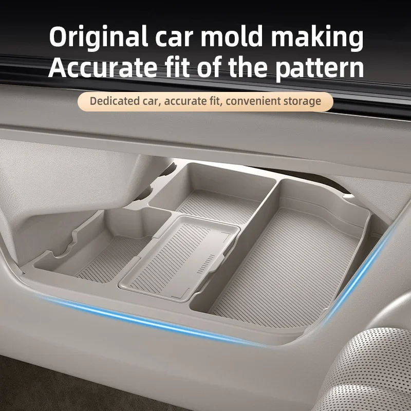 

Силиконовый коврик-органайзер для центральной консоли Toyota Sienna 2024 года, для хранения под центральным блоком управления, для интерьера автомобиля