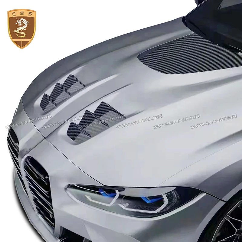 

Сухой передний капот из углеродного волокна, крышка капота двигателя для BMW, новый M3 G80/M4 G82 G83 GP, сменный внешний аксессуар