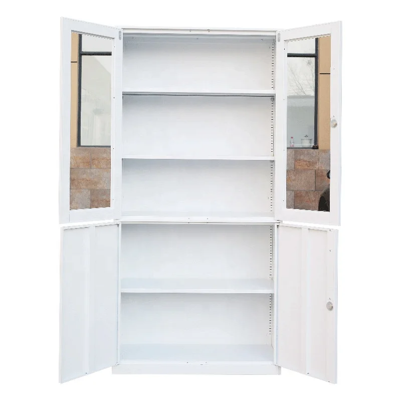 JF-C11N Wholesale Factory Supply Metal Cabinet on Sale Office Storage Equipment With Glass Door Combination File Cabinet