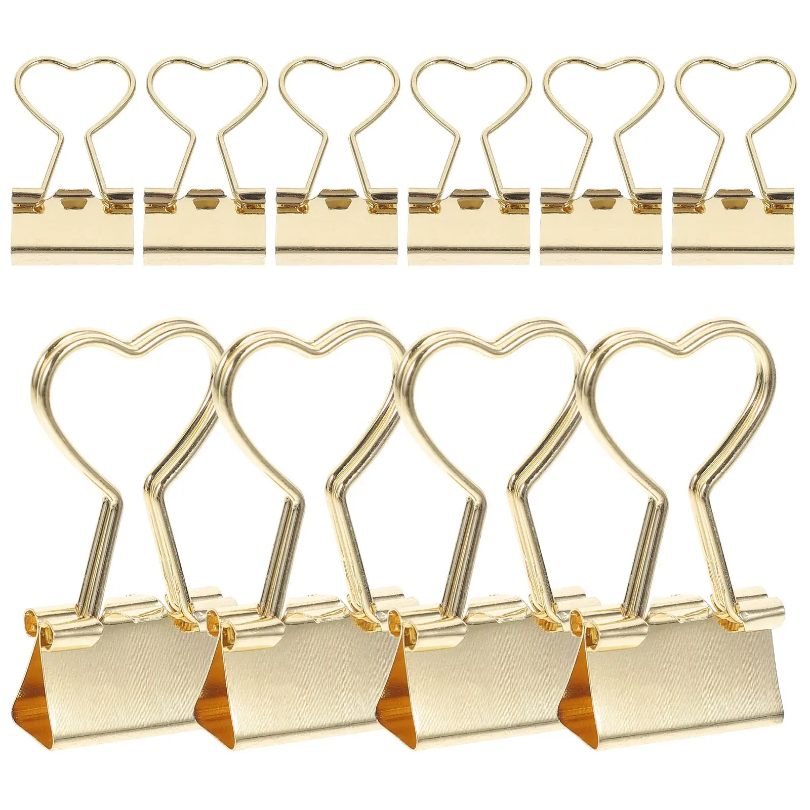 

10pcs Long Tail Clips Metal Paper Binder Office Supplies Rust Proof Storage Desk Accessories