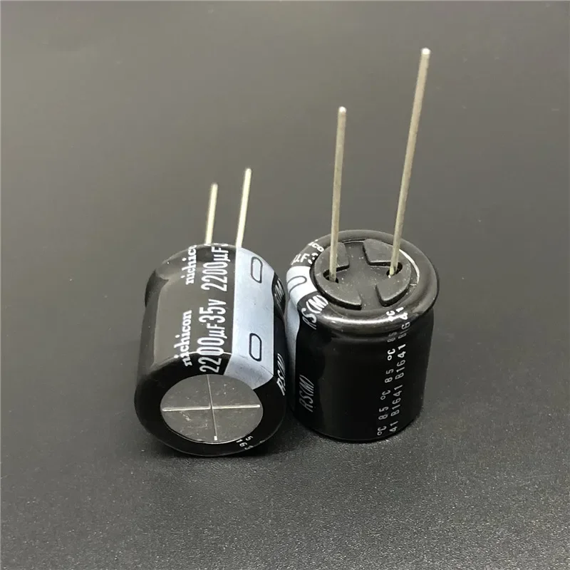 5Pcs/20Pcs 2200uF 35V NICHICON RS Series Low frofile 18x20mm 35V2200uF Aluminum Electrolytic Capacitor