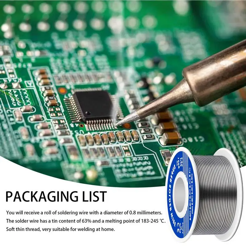 Electronic Soldering Wire Stainless Steel Copper Flux Core Low Temperature High Purity Solder Wire Soldering Accessories