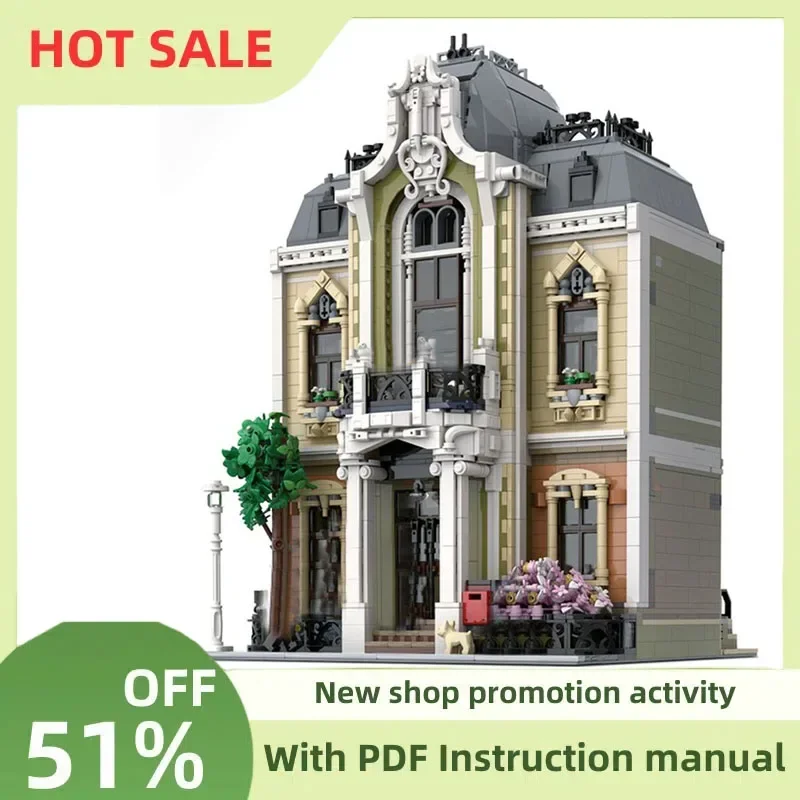 

New 3748Pcs City Hot Selling Street View Moc Modular Gideon House Model Custom Puzzle Diy Creative Ideas Kid Toy Birthday Gift